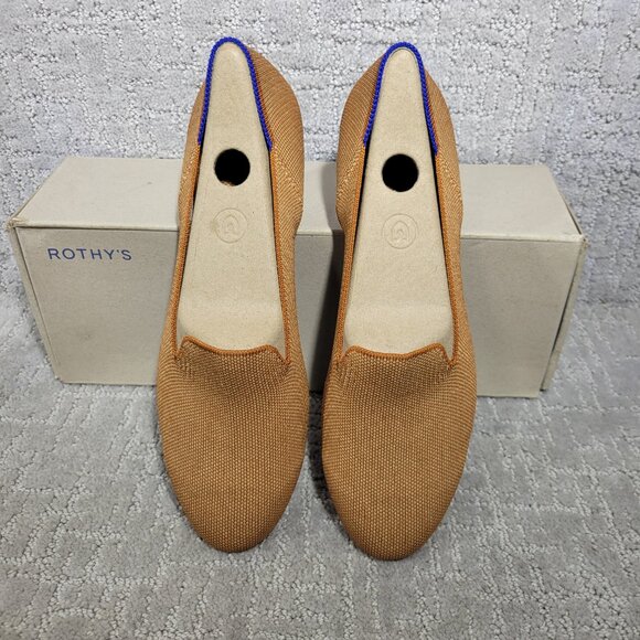 Rothy's The Loafer Fawn Caramel Round Toe Slip on Shoes Women's Multiple Sizes - Picture 2 of 13